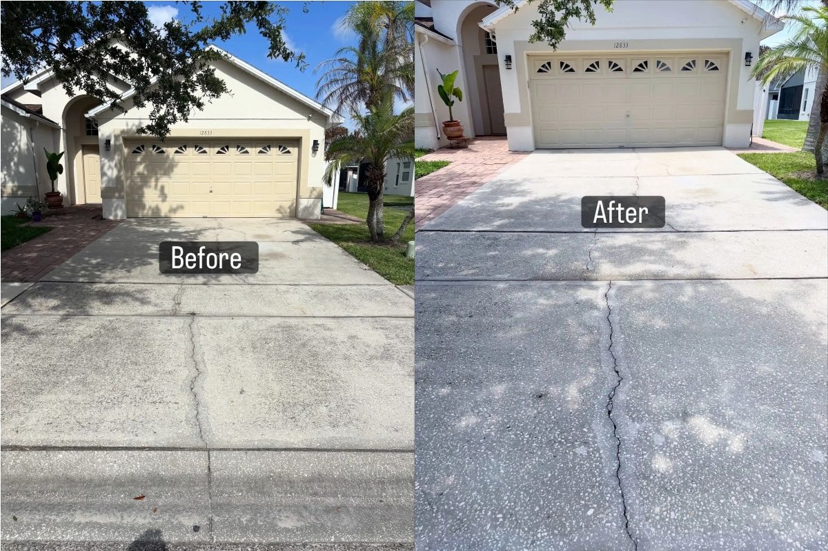 Before pressure washing 1