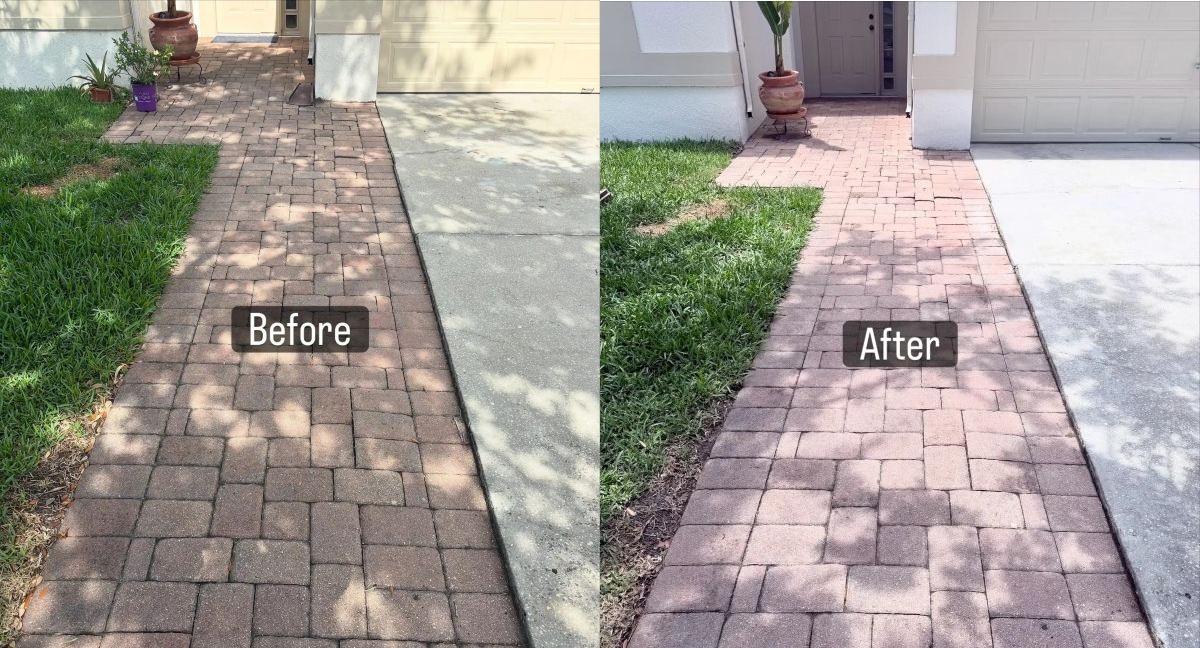 Before pressure washing 1