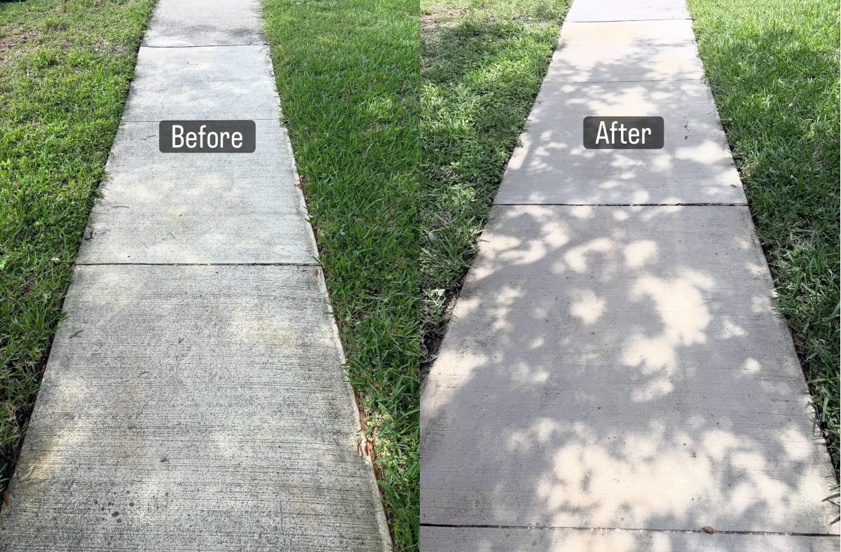 Before pressure washing 1