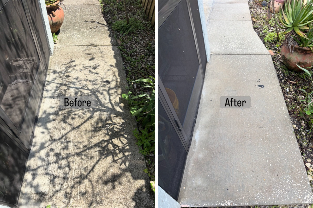Before pressure washing 1